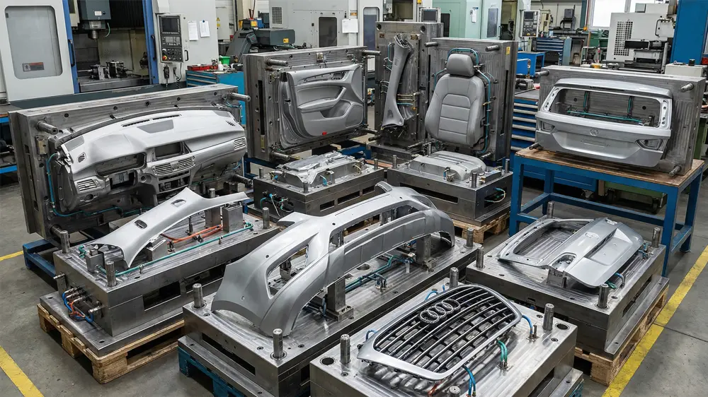 Acuan Suntikan Dalaman dan Luaran Automotif