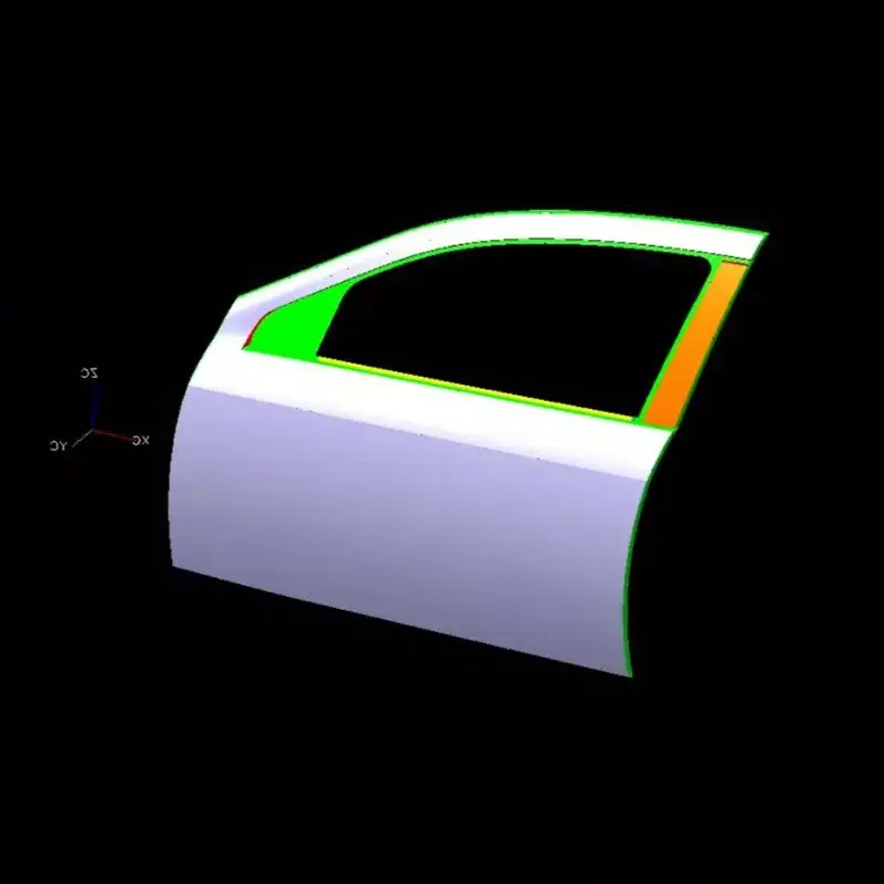 Automotif Kiri Depan Pintu Panel Luar Setem Mati