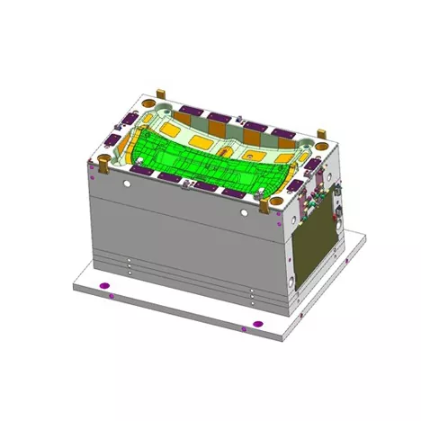 Acuan Suntikan Panel Trim Tailgate Belakang Automotif