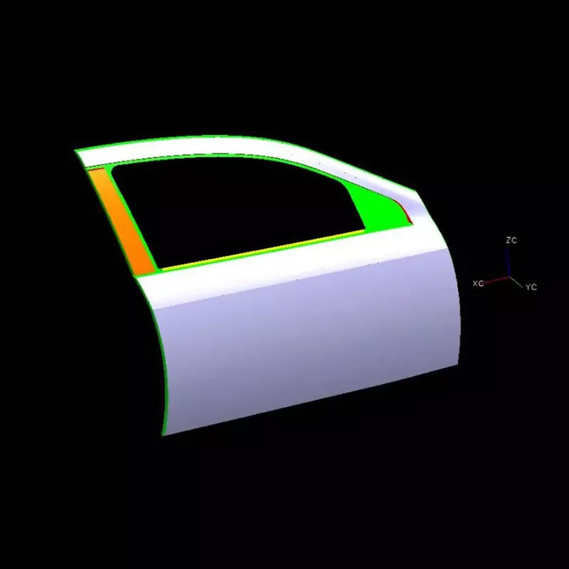 Automotif Kanan Depan Pintu Luar Panel Stamping Die